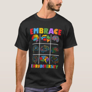 Feiere das Spektrum Umarme Neurodiversität Autismu T-Shirt