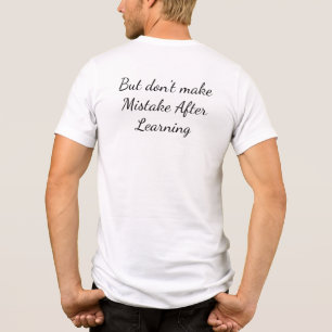 Feiere deine Fehler Zitat Tri-Blend Shirt