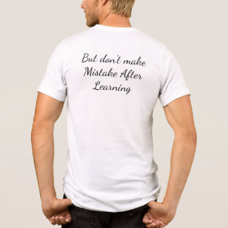 Feiere deine Fehler Zitat Tri-Blend Shirt