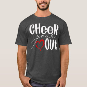 Feiere Deinen Herz Aus - Coole Cheerleaderin jubel T-Shirt