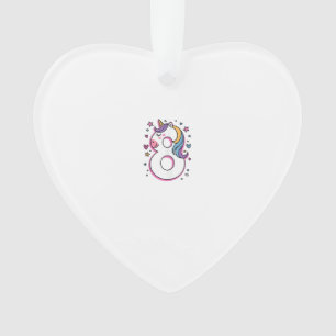 Feiere glücklichen 8. Geburtstag für Freundin Ornament