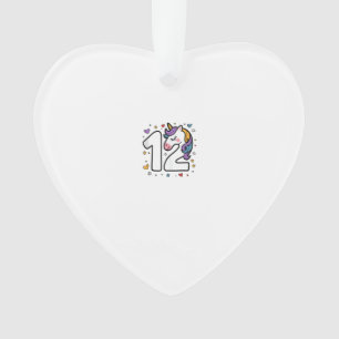 Feiere Happy 12 Jahres Geburtstagsfeier Für Mädche Ornament