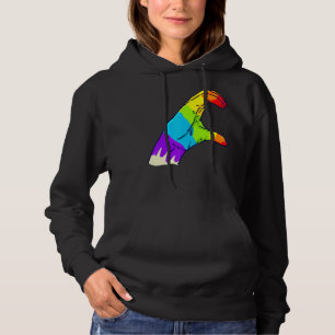 Feiere Pride mit Liebe Lgbt Pride Regenbogen Halb Hoodie