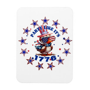 Feiere wie 1776 American Eagle und 1776 Flagge Magnet