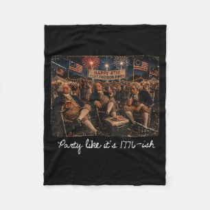 Feiere wie 1776 Lustiger 4. Juli Gründervater Fleecedecke
