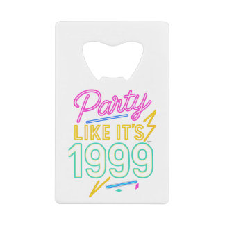Feiere wie 1999®™ – Neon Voltage Geldbeutel Flaschenöffner