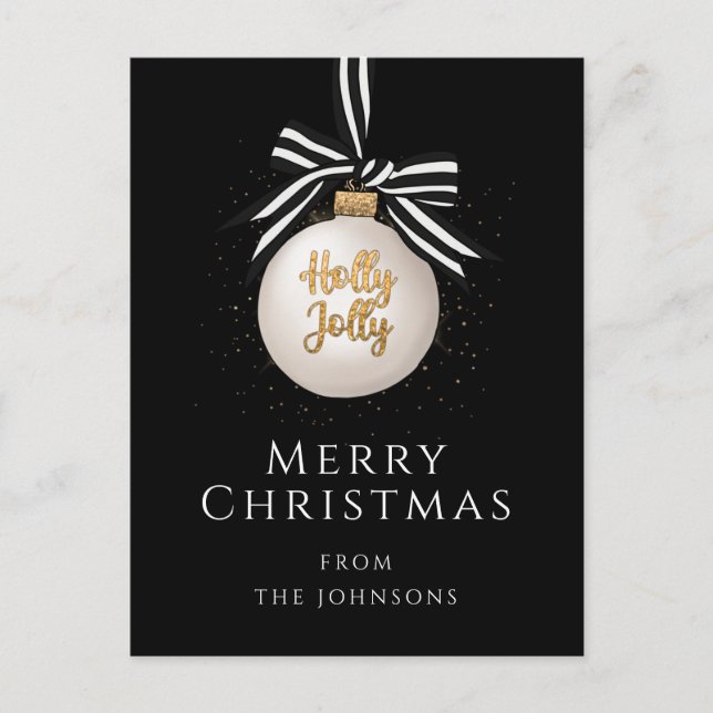 Feierlich frohe Weihnachtsbaumtage Postkarte (Vorderseite)