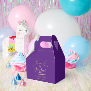 Feierlich ist die Jahreszeit, um fröhlich Chic Lil Geschenkschachtel