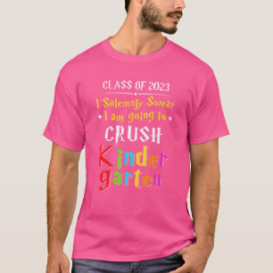 Feierlich schwören, ich werde den Kindergarten zer T-Shirt