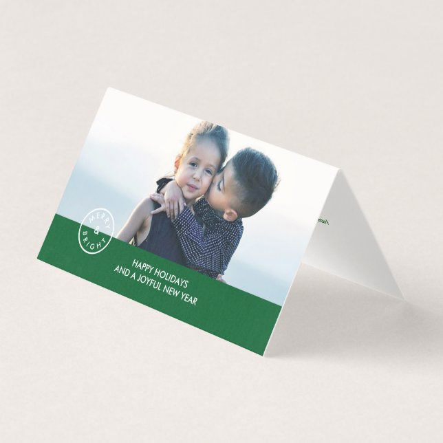 Feierlich Stilvolles Siegel Rot Grün Urlaub (Vorderseite)