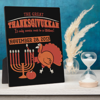 Feierlich "Thanksgivukkah" Fotoplatte