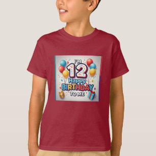 Feierliche 12. Geburtstagsfeier Boys' T-Shirt