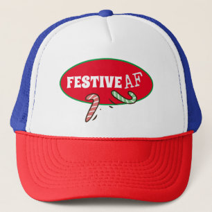 Feierliche AF Funny Holiday Truckerkappe