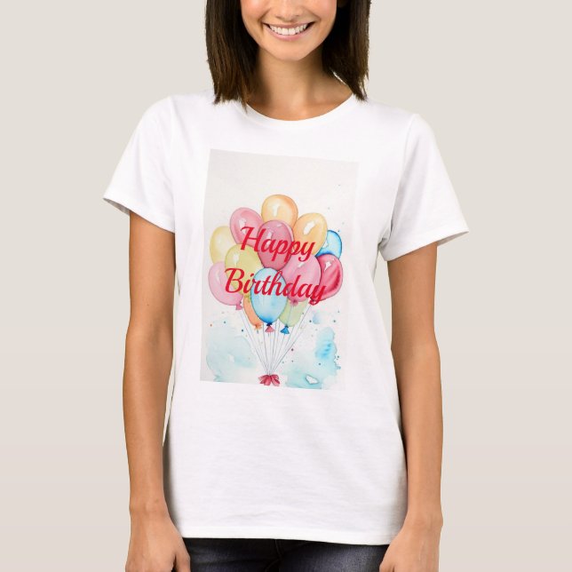 Feierliche Ballons T-Shirt (Vorderseite)