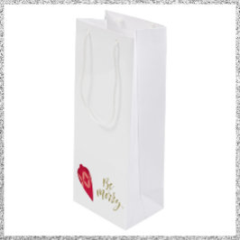 Feierliche Berry-Farbschmuck sei fröhlich Geschenktüte Für Weinflaschen