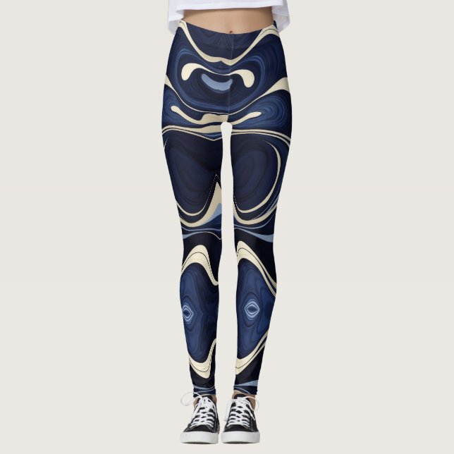 Feierliche Blends mit Moderne im Behagen Leggings (Vorderseite)