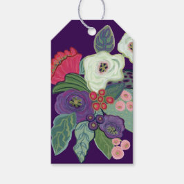 Feierliche Blume Geschenktasten Geschenkanhänger