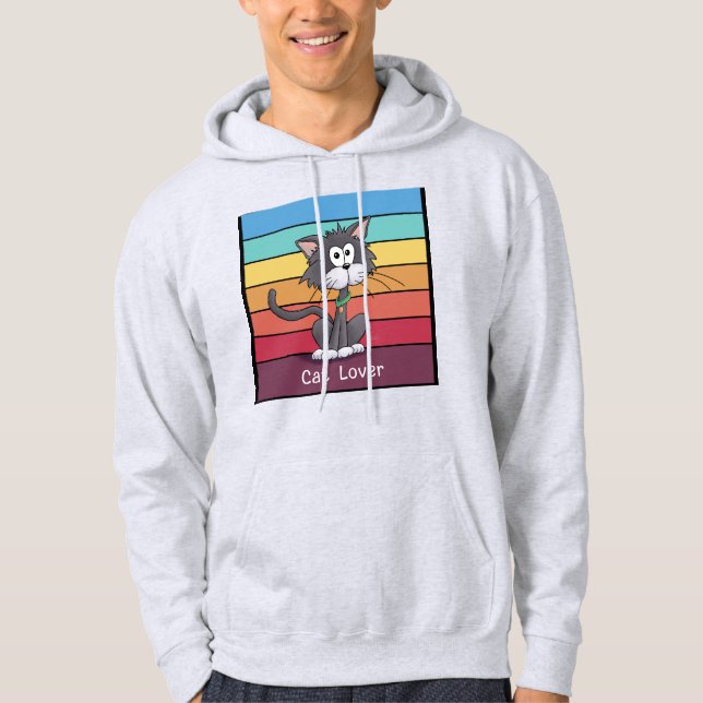 Feierliche Cat Lover Hoodie (Vorderseite)