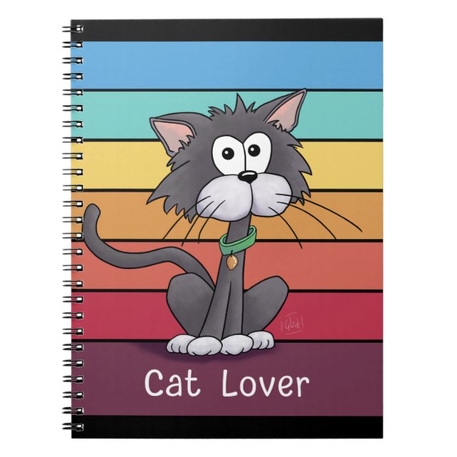 Feierliche Cat Lover Notizblock (Vorderseite)