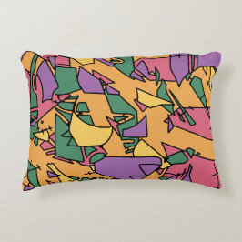 Feierliche chaotische Doodle Dekokissen