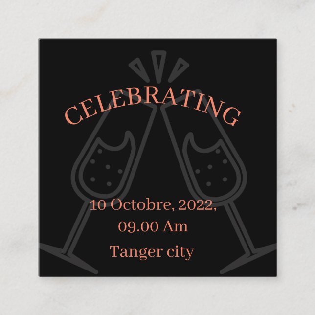 Feierliche Einladung  (Vorderseite)