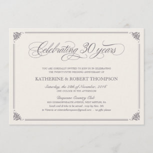 Feierliche Einladungen zum 30. Jahrestag