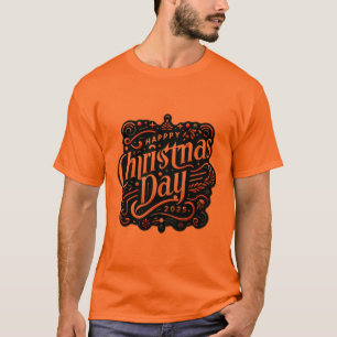 Feierliche Eleganz: Lebhafte Weihnachten 2025 Gruß T-Shirt