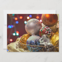 Feierliche farbenfrohe Weihnachtsschmuck