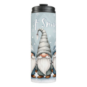 Feierliche Feier - Lass es schneit Weihnachten Thermosbecher