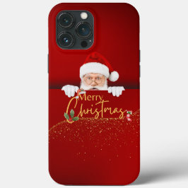 Feierliche Feier: Weihnachtsmann Frohe Weihnachten Case-Mate iPhone Hülle