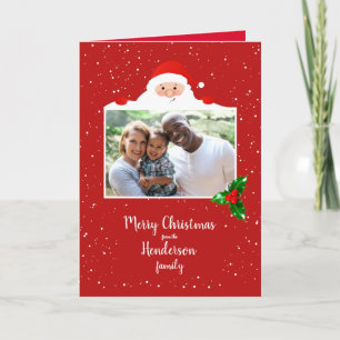 Feierliche Feierlichkeit Santa - Foto - Personalis Karte
