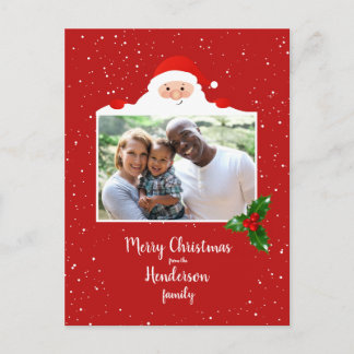 Feierliche Feierlichkeit Santa - Foto - Personalis Postkarte