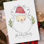 Feierliche Feierlichkeiten in Santa in Watercolor Feiertagskarte<br><div class="desc">Abrufbar unter: http://www.zazzle.com/selectpartysupplies</div>