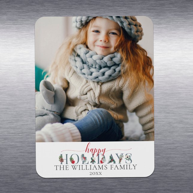 Feierliche Feiertage Blumengrüße Magnet (Von Creator hochgeladen)