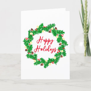 Feierliche Feiertage Feiertagskarte