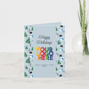 Feierliche Feiertage Firmenlogo Weihnachten Karte
