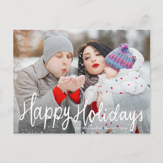 Feierliche Feiertage Foto Postkarte (Vorderseite)