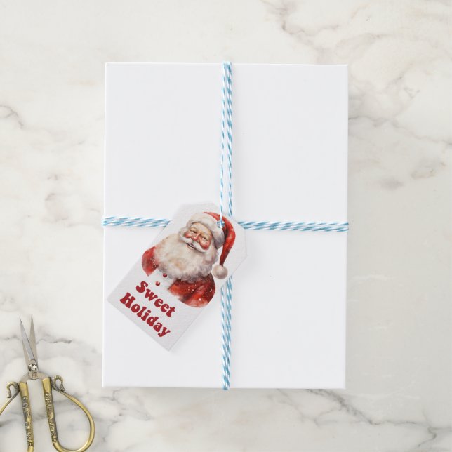 Feierliche Feiertage Geschenkanhänger (Mit Garn)