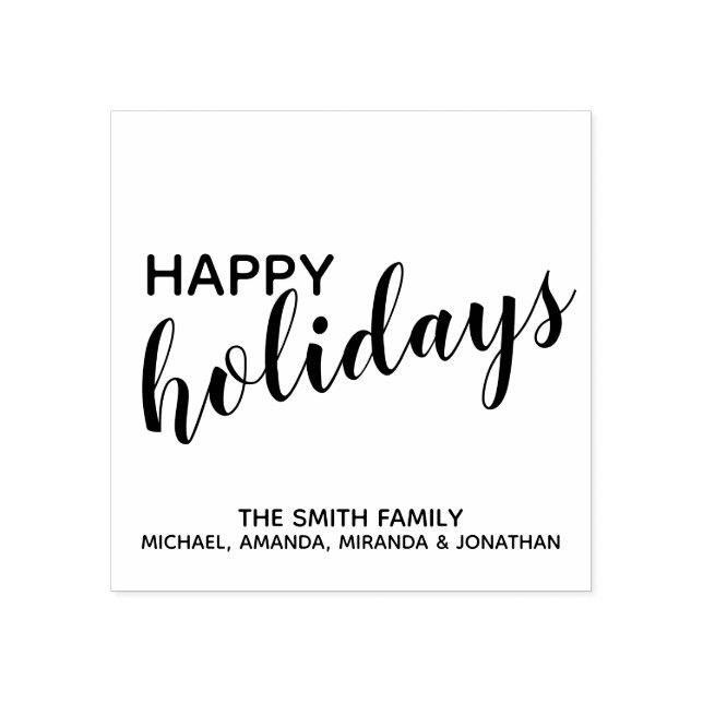 Feierliche Feiertage Gummistempel (Prägung)