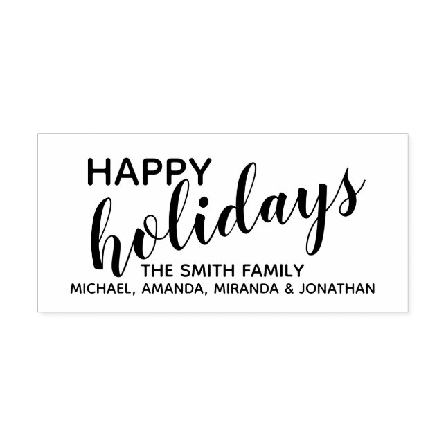 Feierliche Feiertage Permastempel (Design)