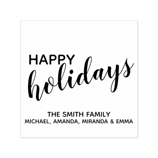 Feierliche Feiertage Permastempel (Design)