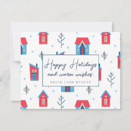 Feierliche Feiertage Realty Feiertagskarte