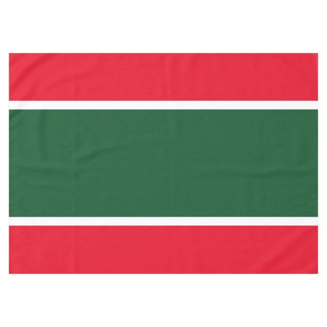 Feierliche Feiertage Roter Wald Grüne Streifen Tischdecke (Vorderseite (Horizontal))