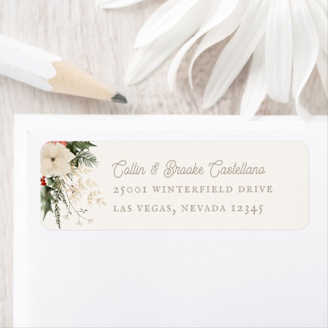 Feierliche Feiertage Rücksendeadresse (Insitu)