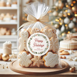 Feierliche Feiertage Runder Aufkleber