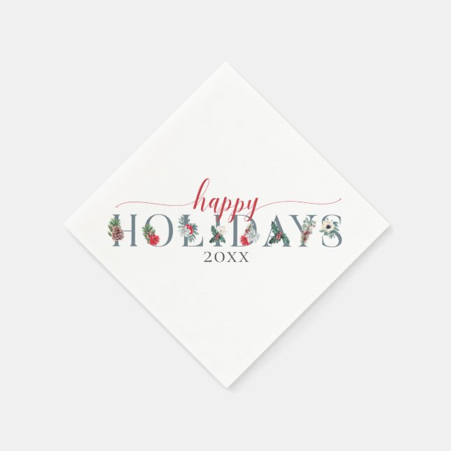 Feierliche Feiertage Serviette (Ecke)