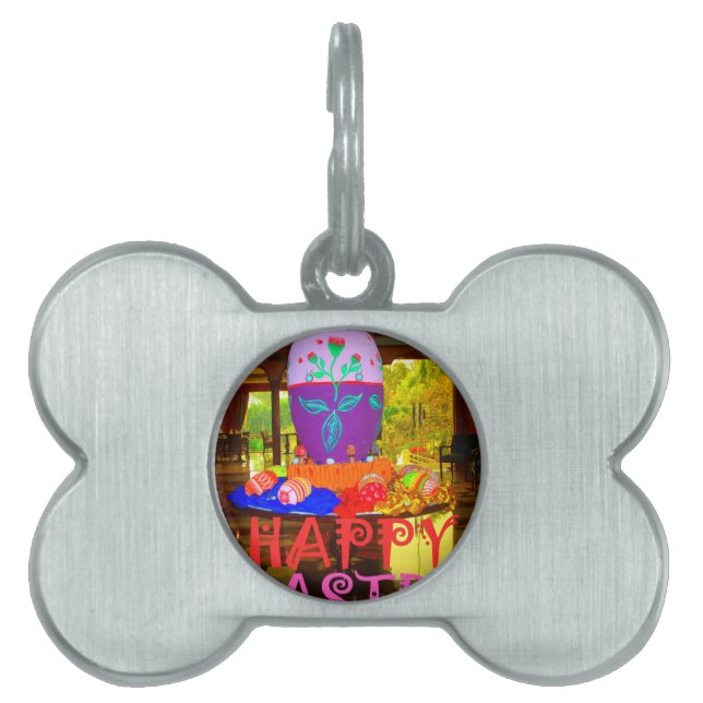 Feierliche Feste Springtime Osterfarbene Eizellen  Tiermarke (Vorderseite)