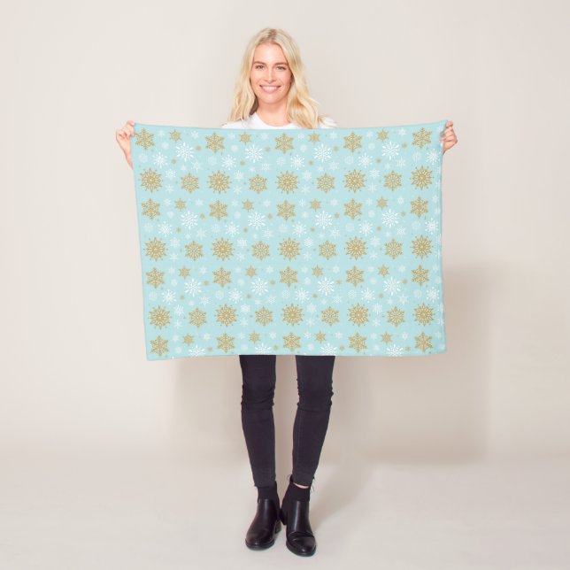 Feierliche Fleece-Wurfdecke Fleecedecke (Beispiel)