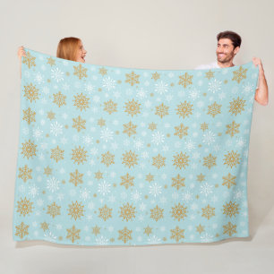 Feierliche Fleece-Wurfdecke Fleecedecke