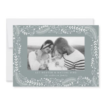Feierliche Folge | Frost Blue Holiday Foto Card